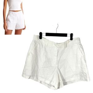 Abercrombie & Fitch The A&F Linen Collection White Shorts Size 32
